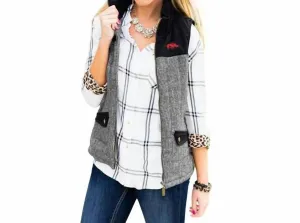 University Of Arkansas Prep For It Vest In Grey