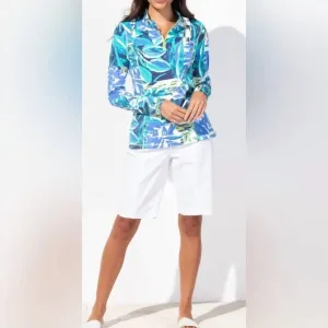 Upf Coverstretch Quarter Zip Pullover In Marina