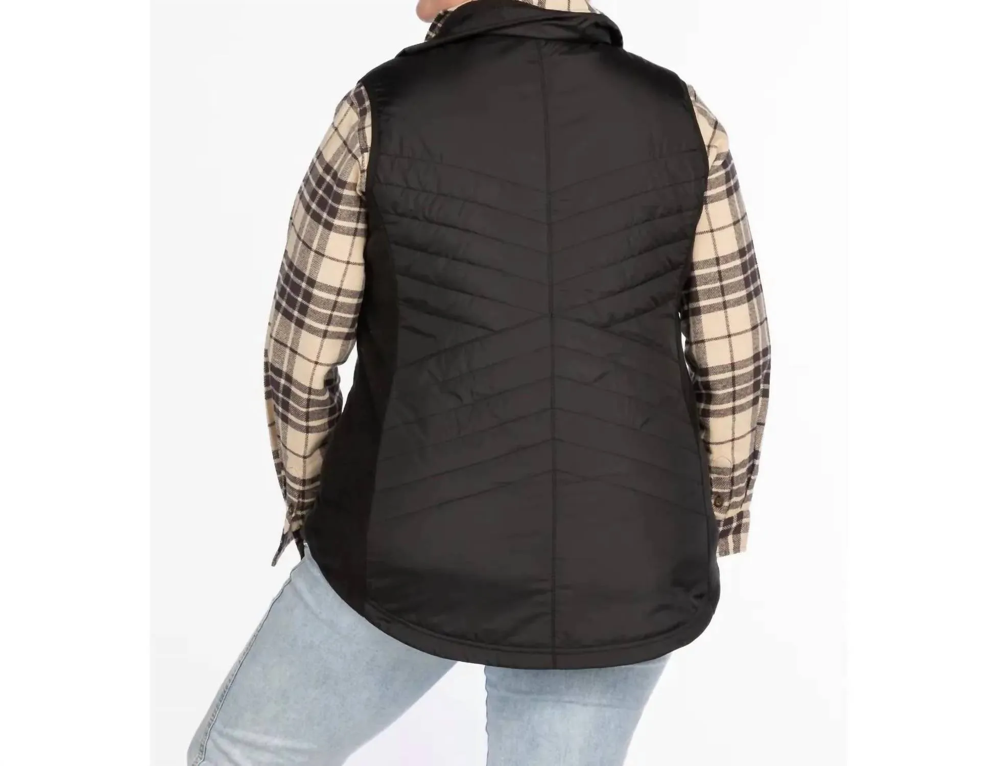 Valais Hybrid Vest In Meteorite Black