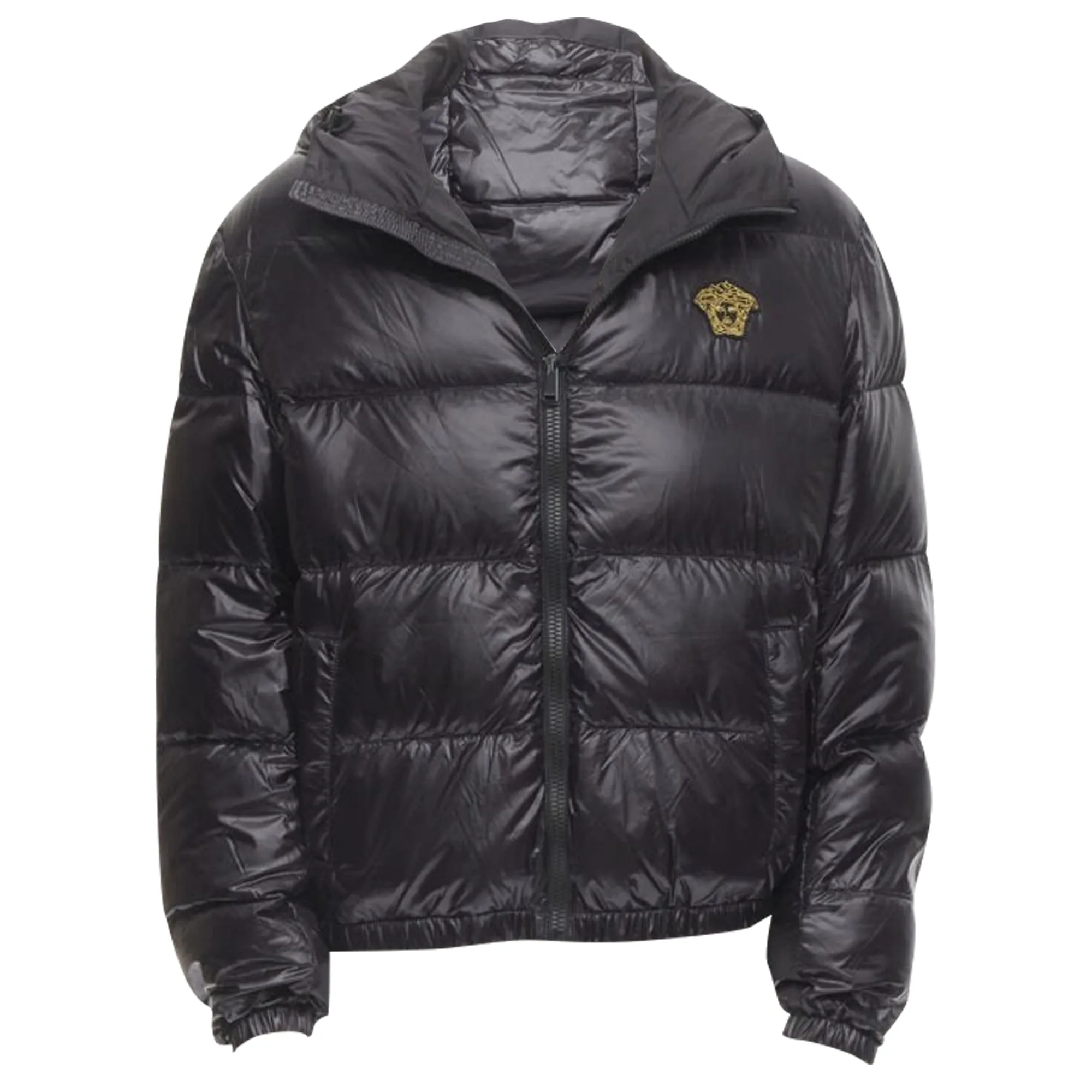 Versace Medusa badge goose down puffer jacket