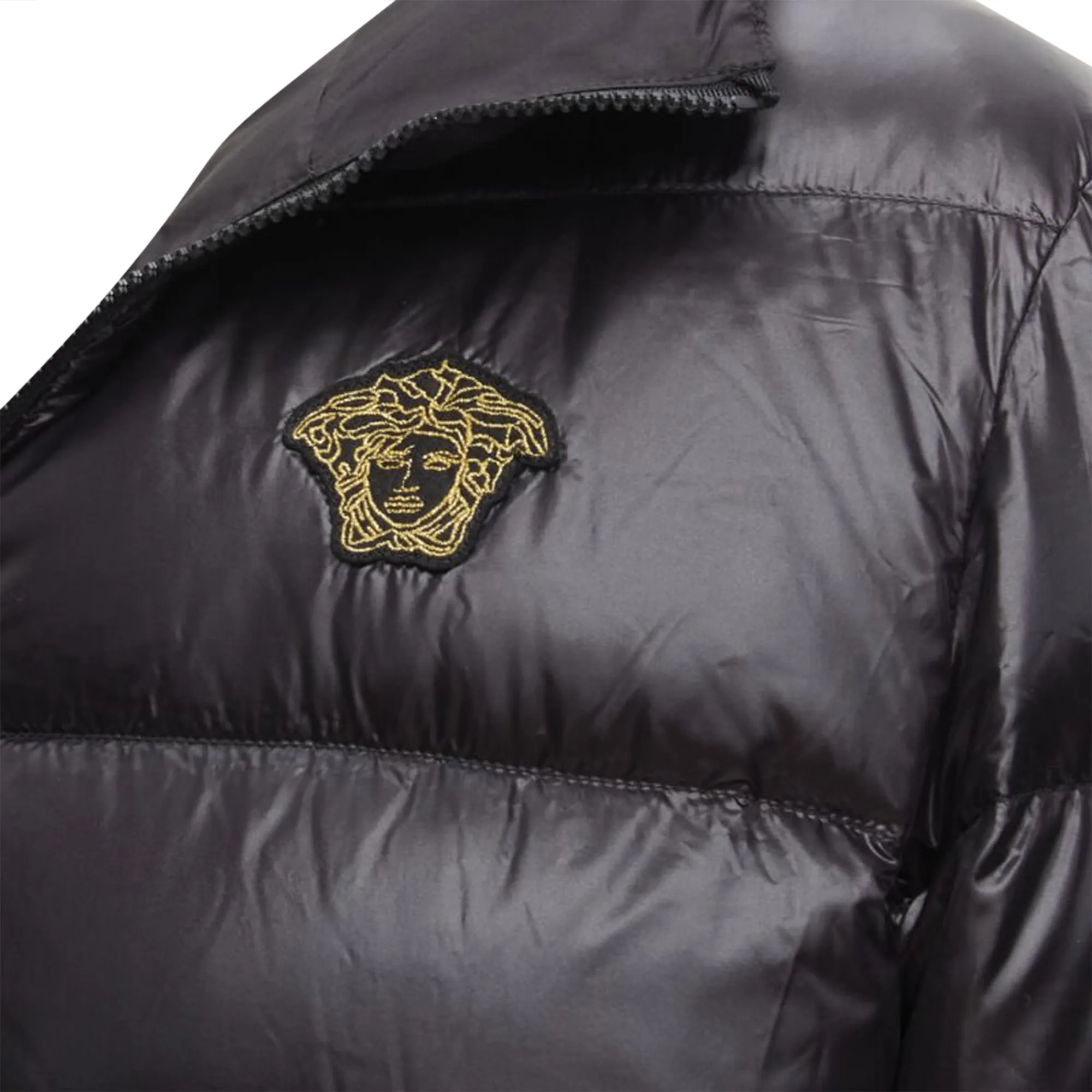 Versace Medusa badge goose down puffer jacket