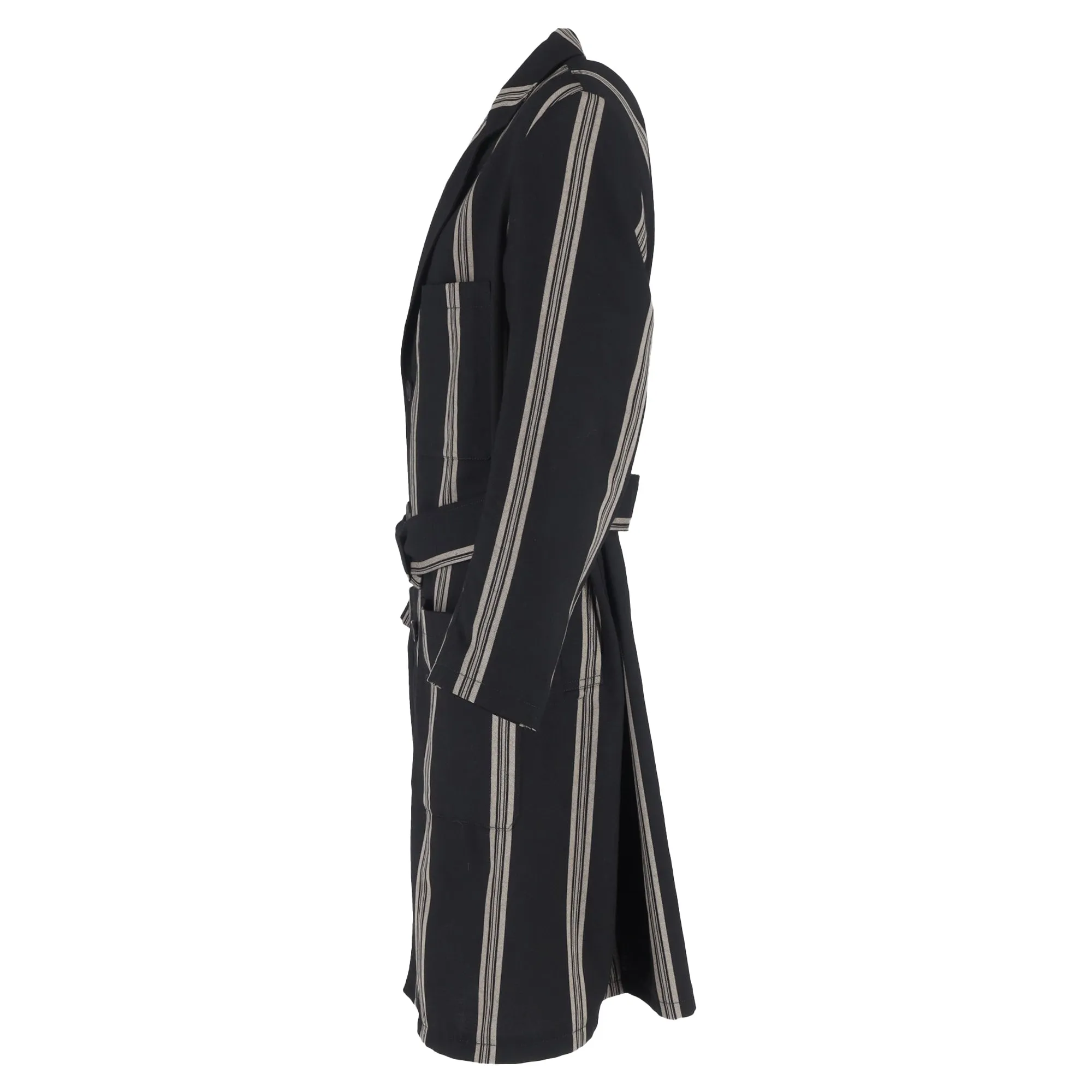 Vivienne Westwood Belted Striped Coat in Wool
