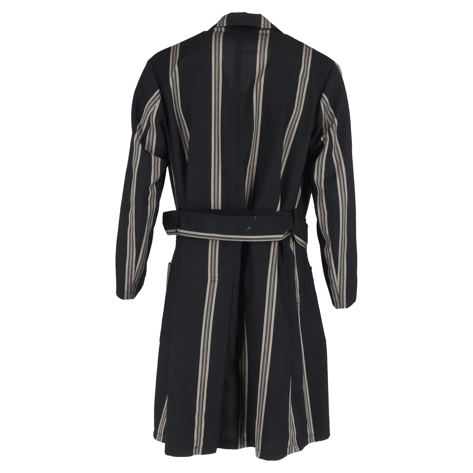 Vivienne Westwood Belted Striped Coat in Wool