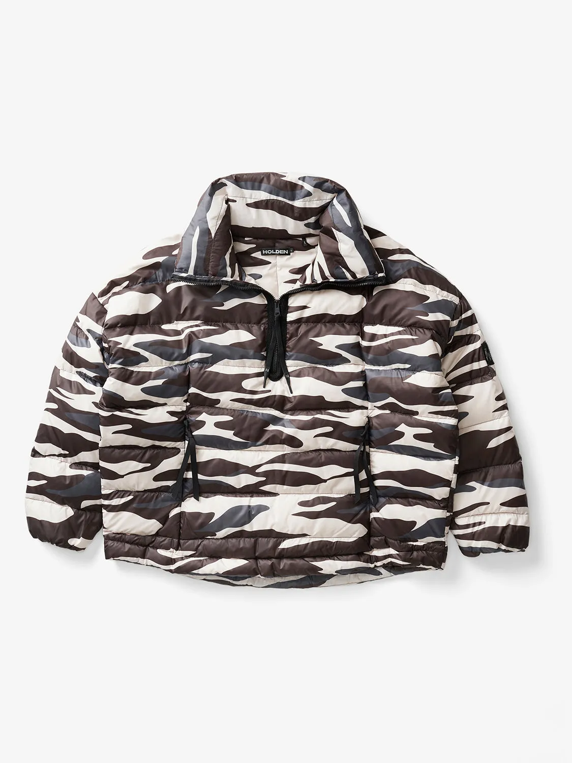 W DOWN HALF ZIP - Zebra