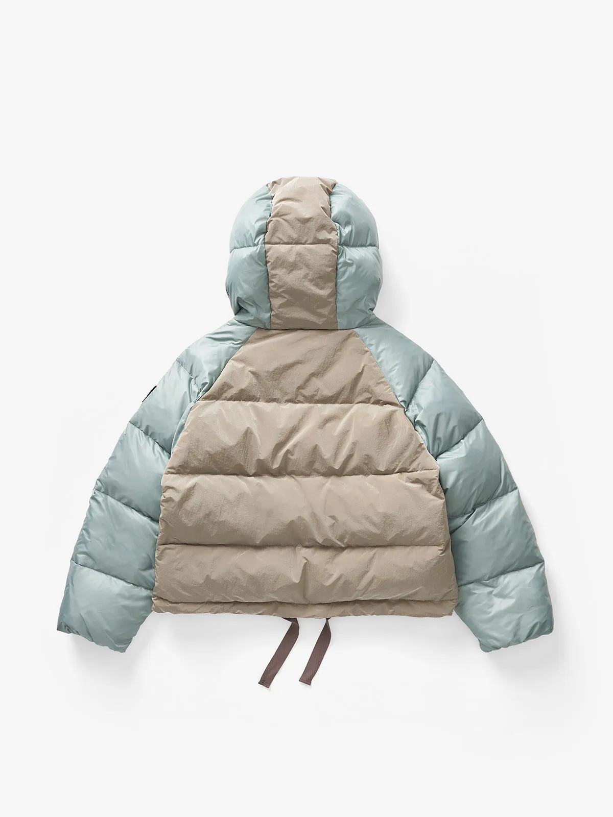 W SHORT DOWN PUFFER - Slate Gray