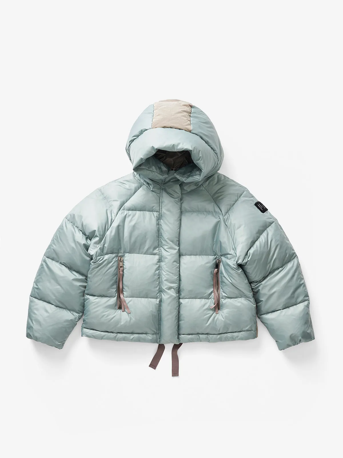 W SHORT DOWN PUFFER - Slate Gray