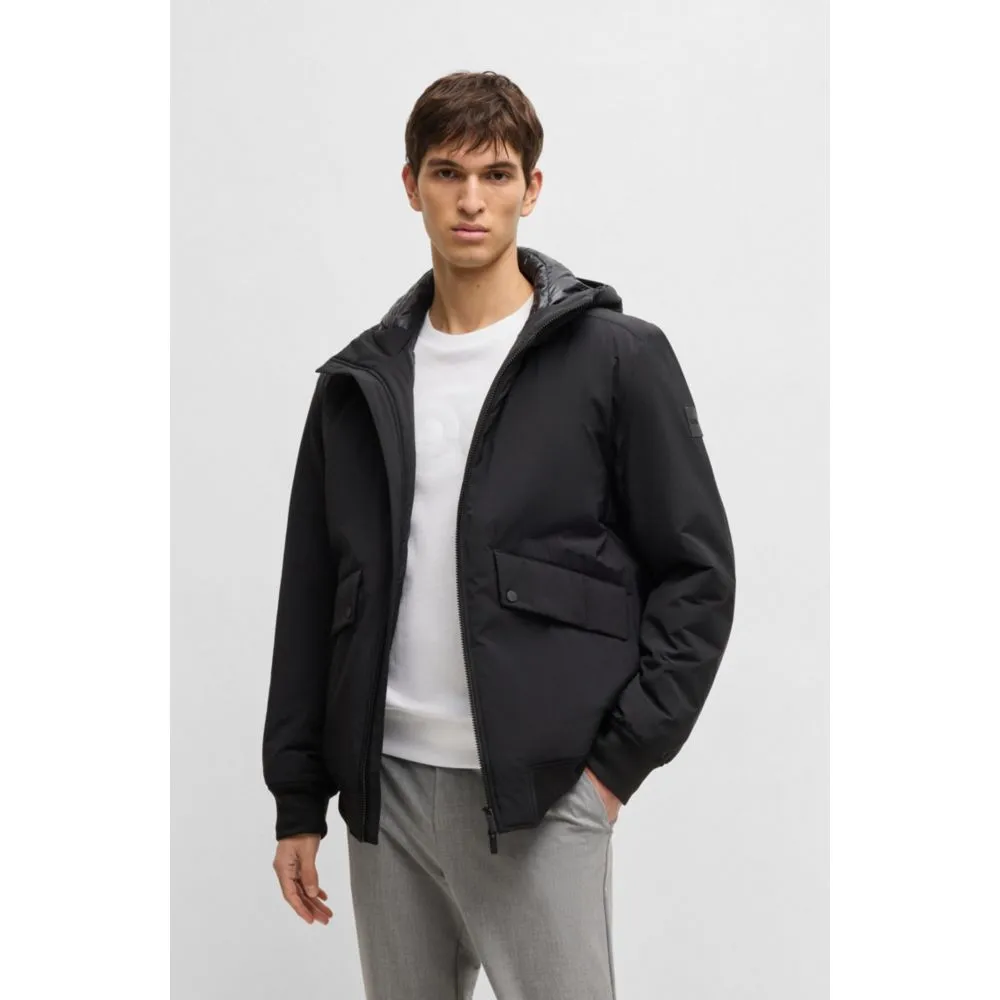 Water-repellent down jacket in a regular fit