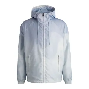 Water-repellent jacket with cloud artwork