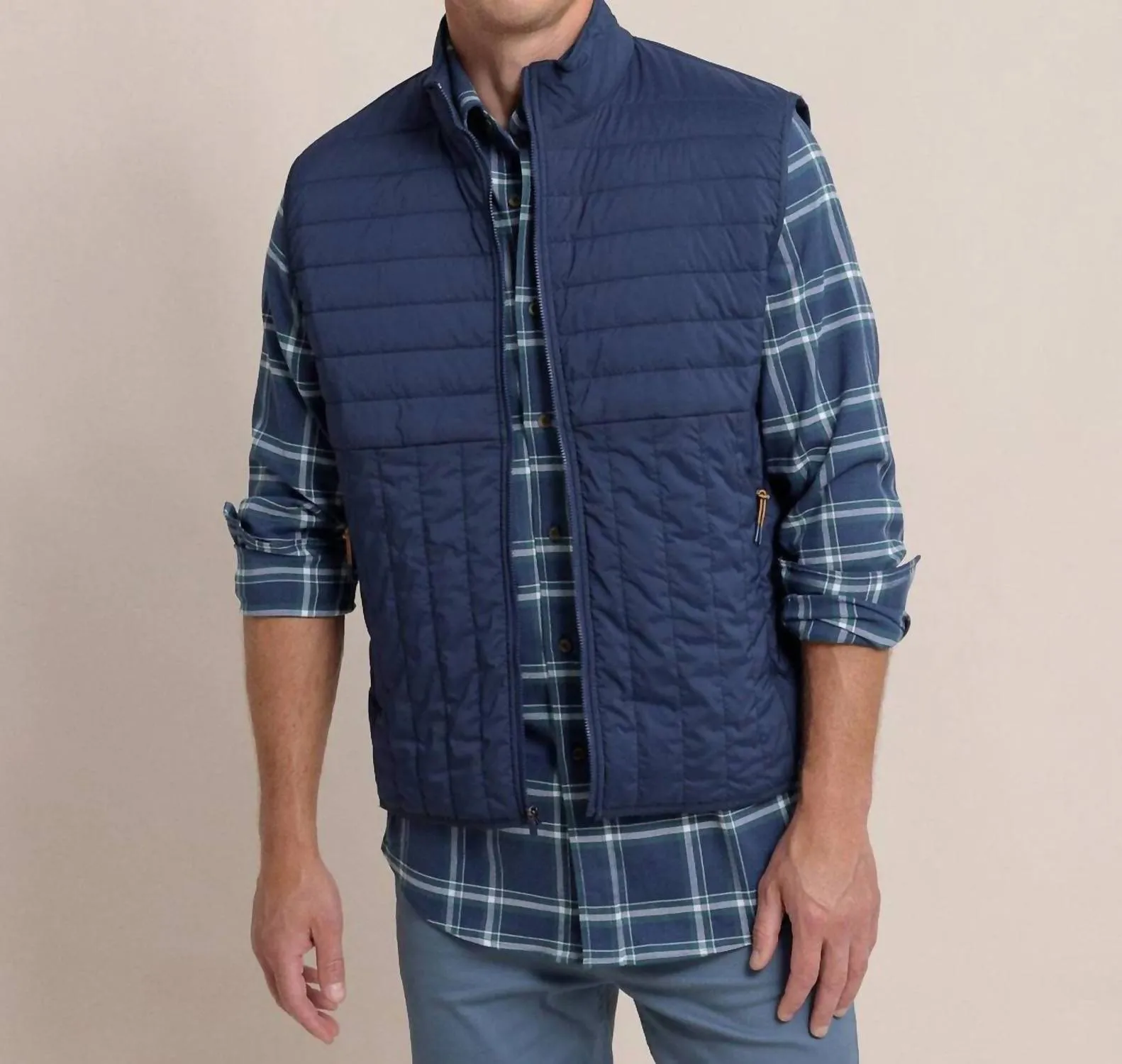 Whitemarsh Packable Quilted Vest In Dress Blue