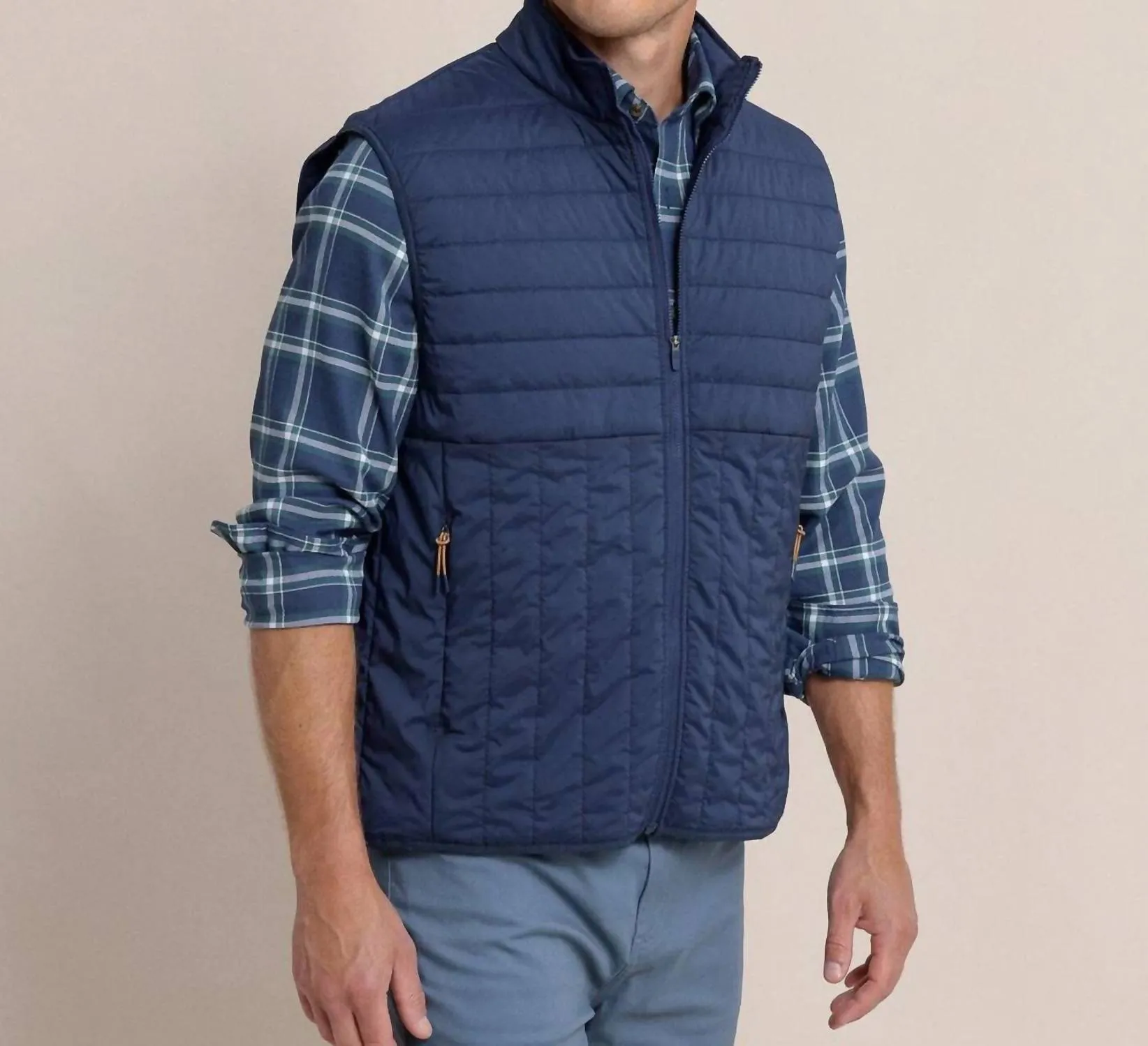 Whitemarsh Packable Quilted Vest In Dress Blue