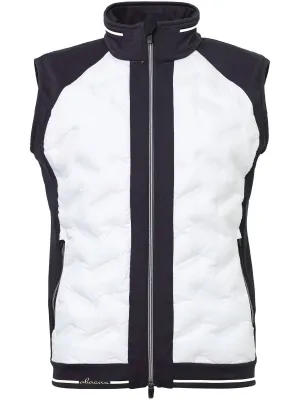 Women Grove Hybrid Vest In White Black