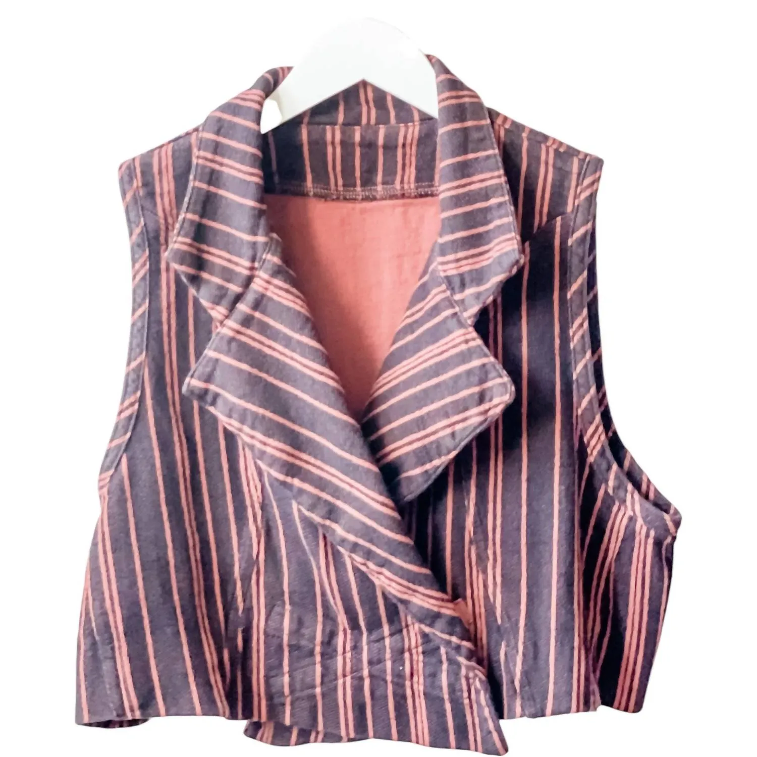 Women's Chord Reversible Vest In Henna