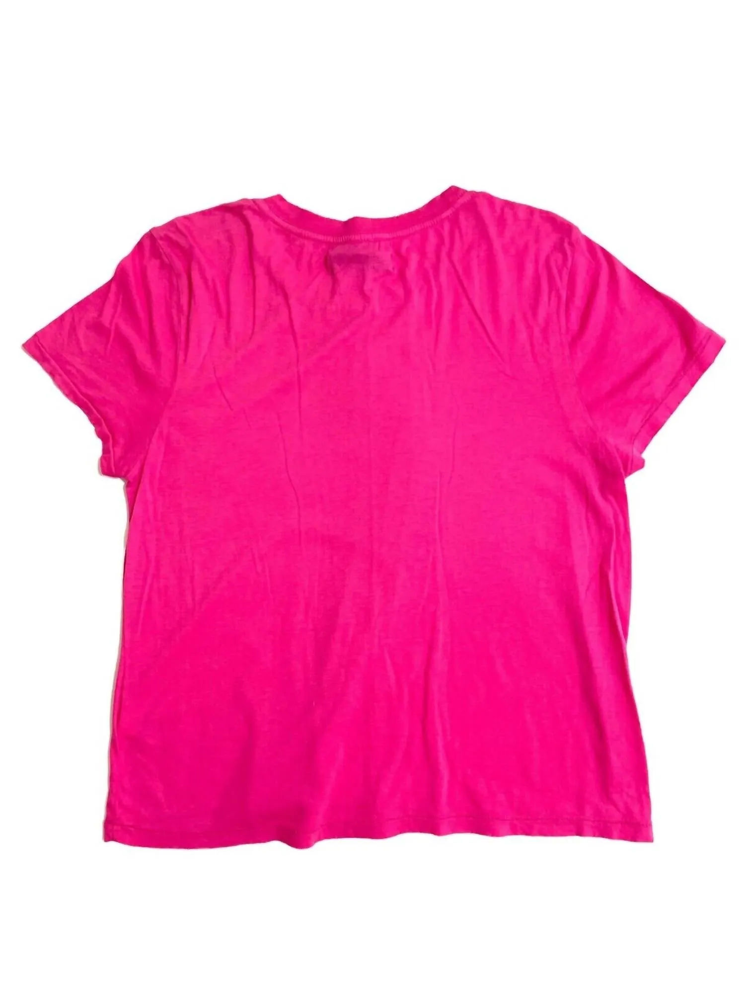 Women's Modal Cotton Distressed Tshirt In Pink