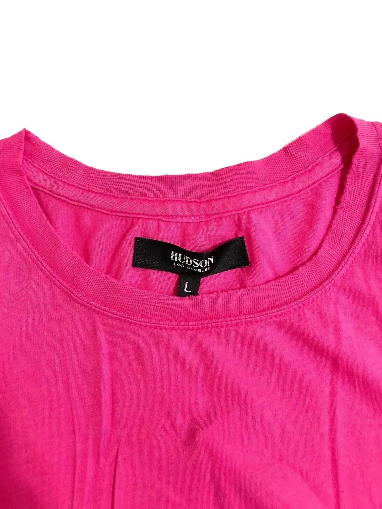 Women's Modal Cotton Distressed Tshirt In Pink