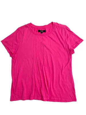 Women's Modal Cotton Distressed Tshirt In Pink