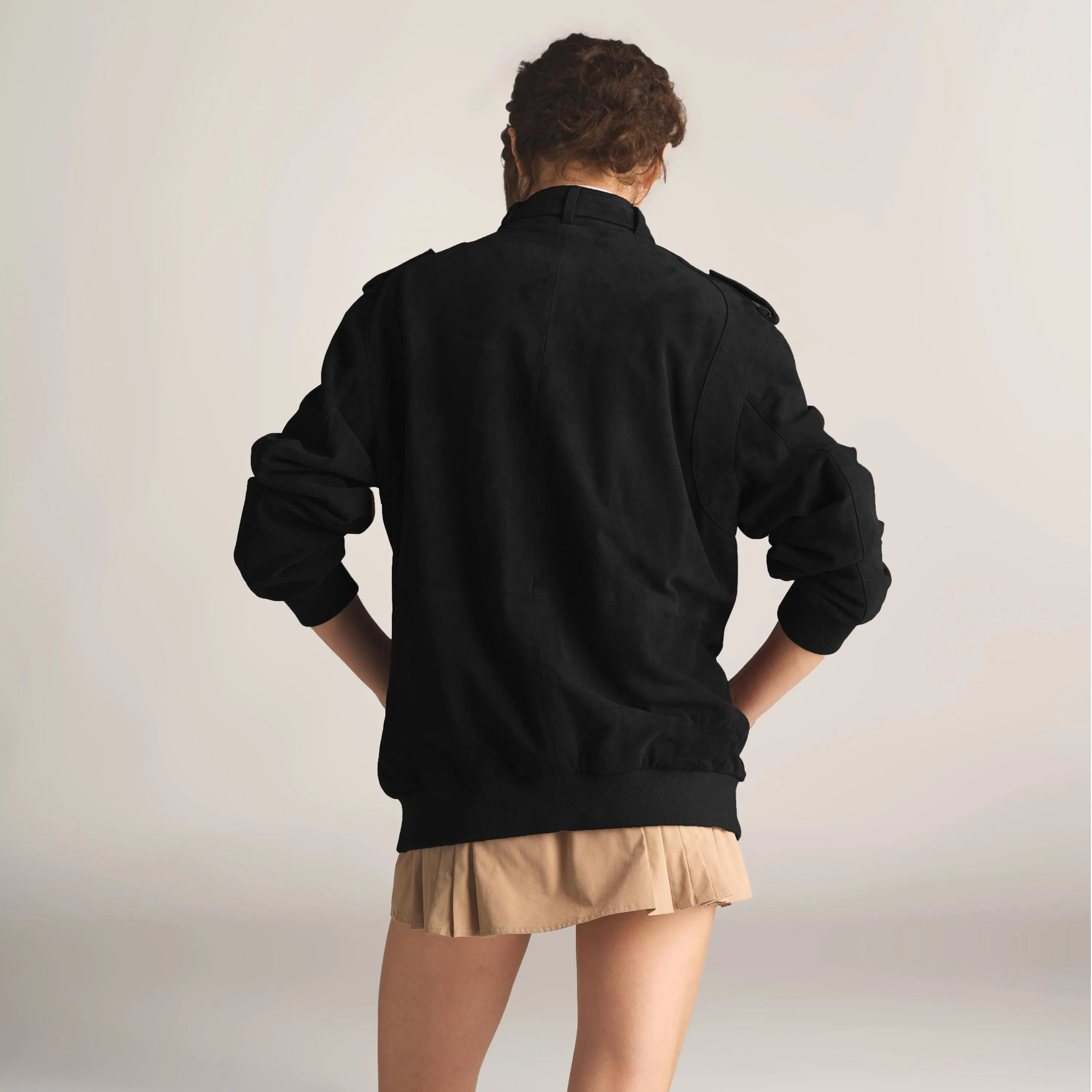 Women's Soft Suede Iconic Oversized Jacket