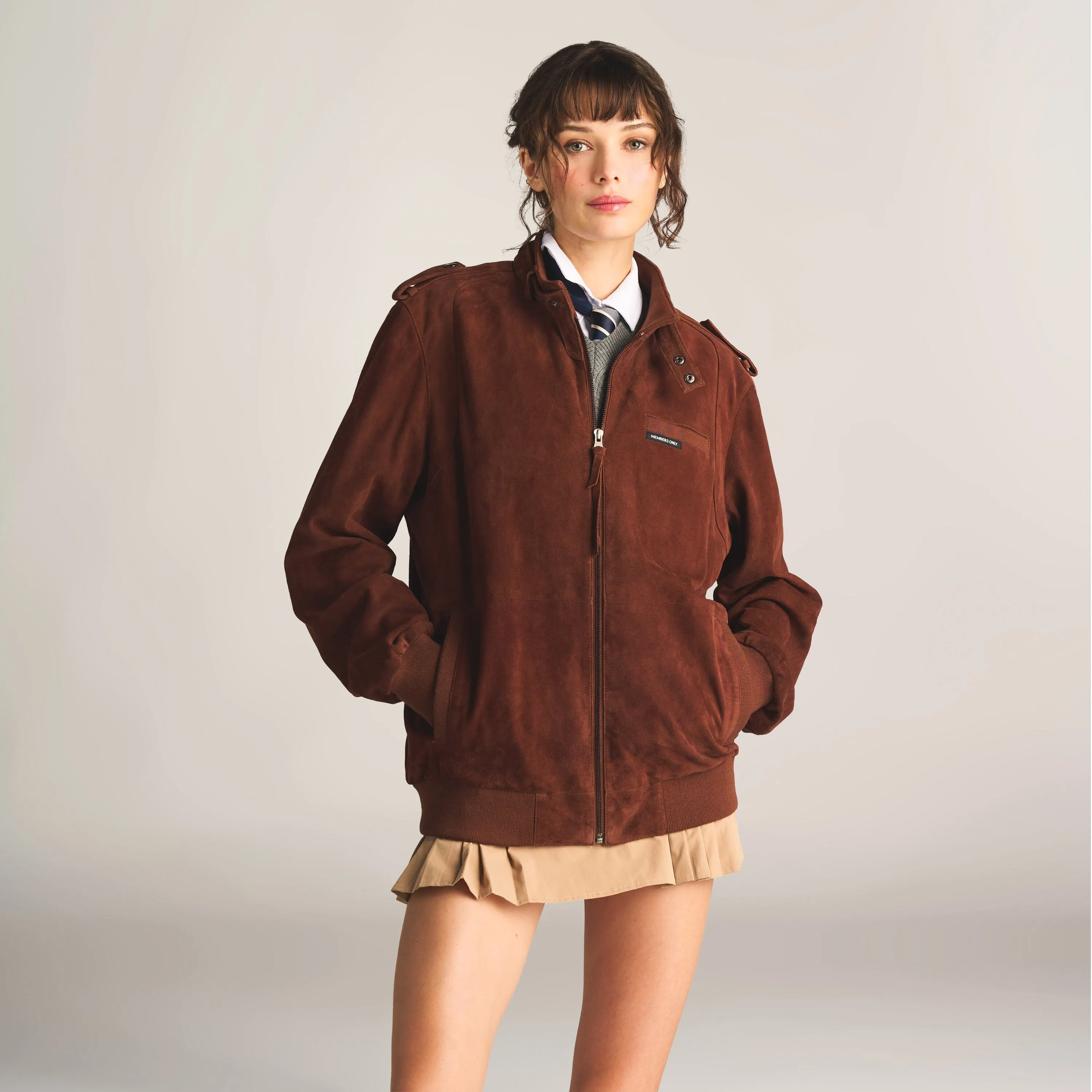 Women's Soft Suede Iconic Oversized Jacket