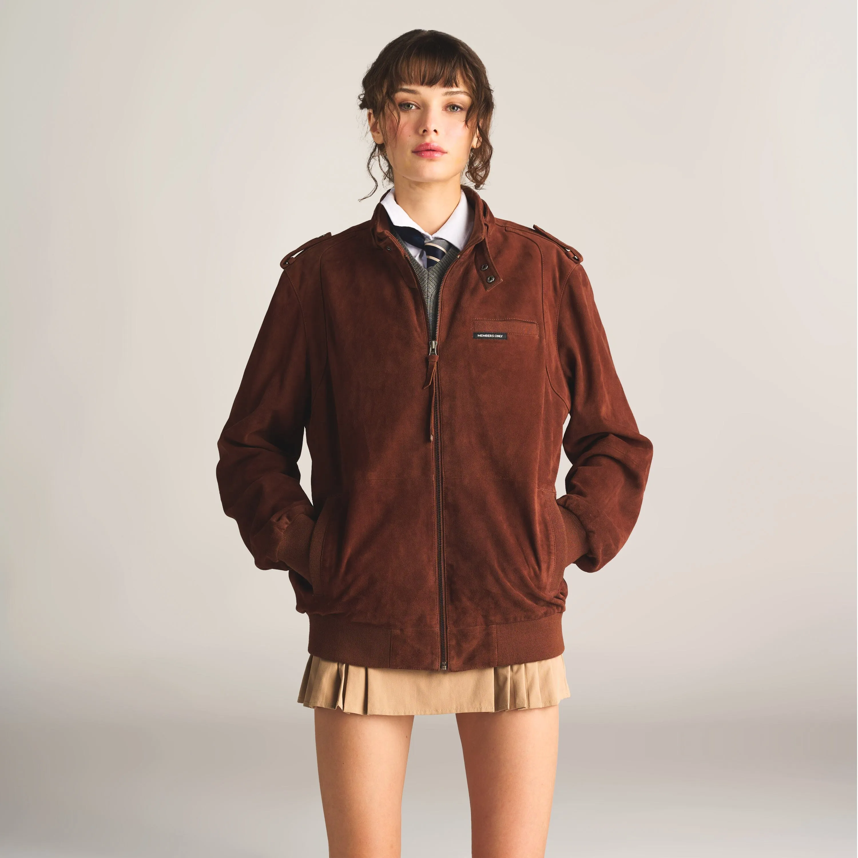 Women's Soft Suede Iconic Oversized Jacket