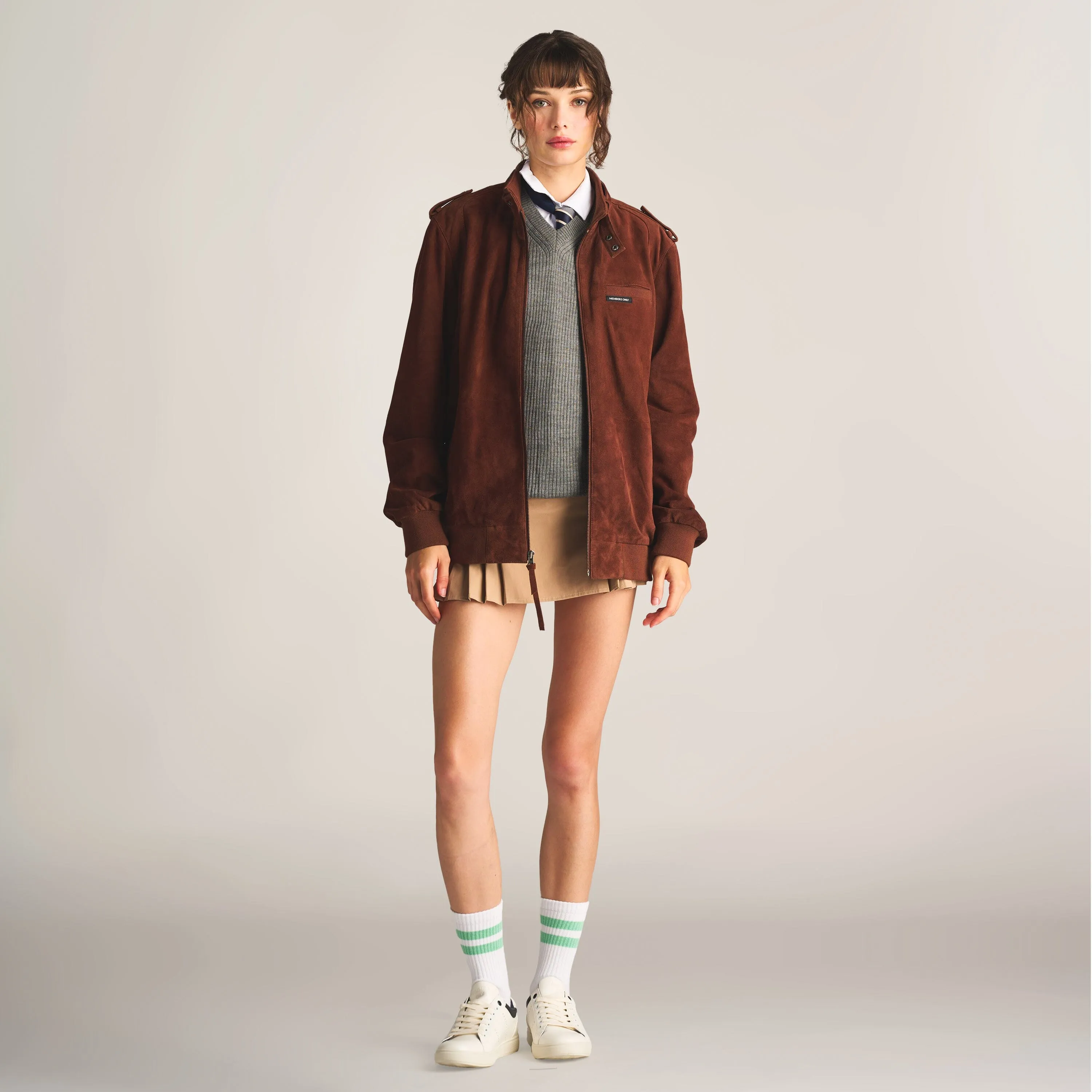 Women's Soft Suede Iconic Oversized Jacket