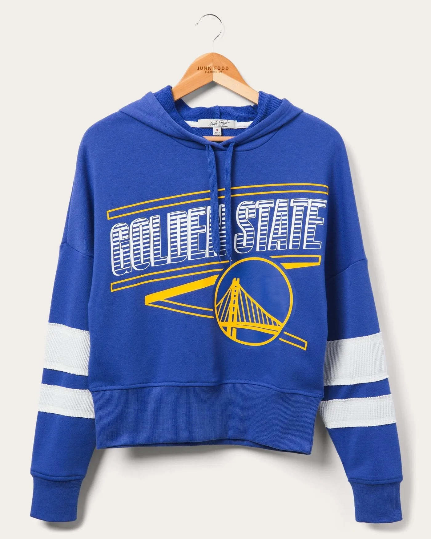 Women's Warriors Overtime Striped Fleece Hoodie