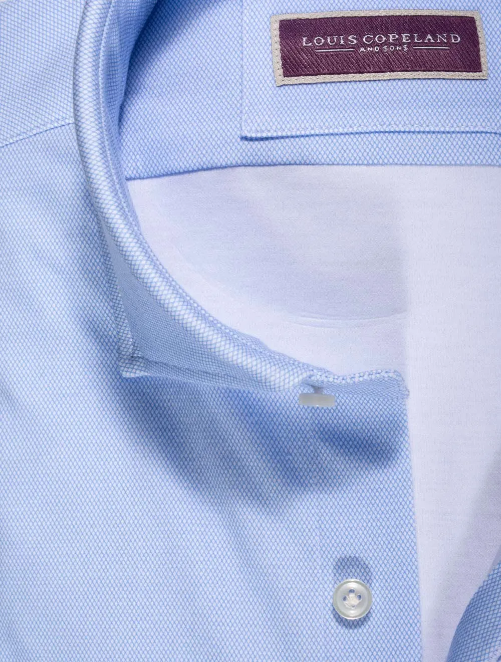 Zidane Diamond Weave Shirt Blue